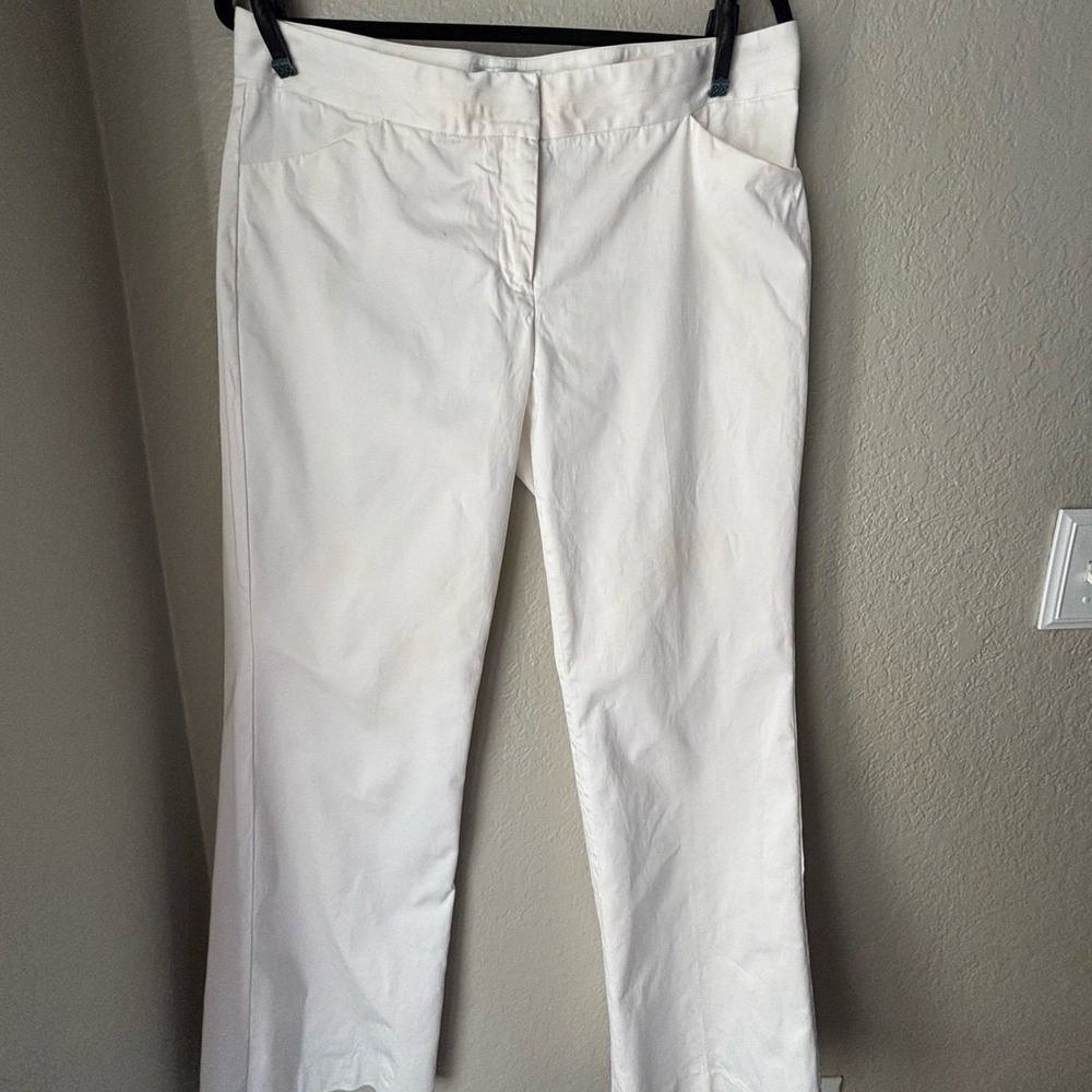 Express Design Studio "Editor" white dress/casual pants  size 10‎ - Picture 2 of 10